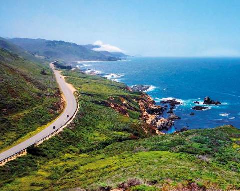 highway along the coast of california