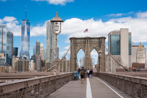 Brooklyn bridge in New York City